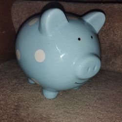 Pearhead ceramic polka dot piggy bank!