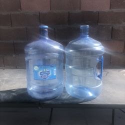 Two 5 Gallon Water Bottles 