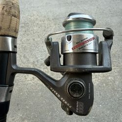 Penn 1000 power graph reel on 7’Penn Squadron xtra fast action rod #30