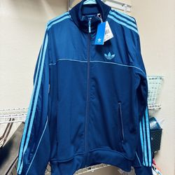New Adidas Jacket XL. Blue, Navy