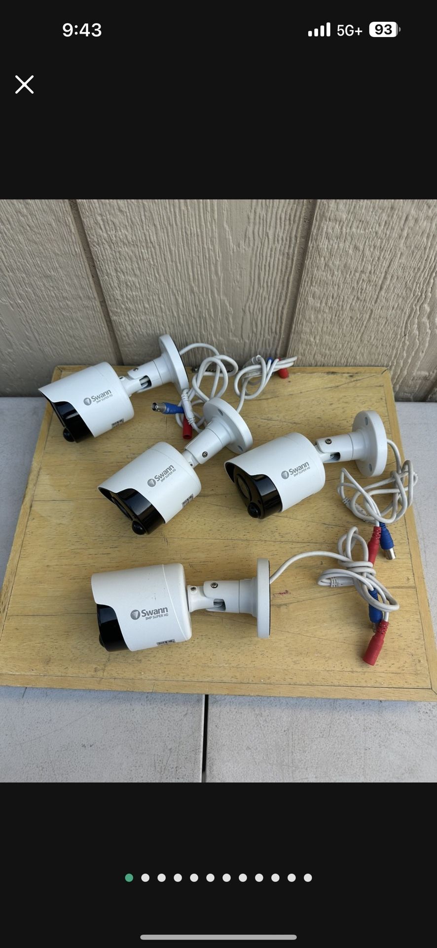 4 Swann Thermal Sensing WHT Security Camera PRO-5MPMSB 5MP Super HD Camera Only