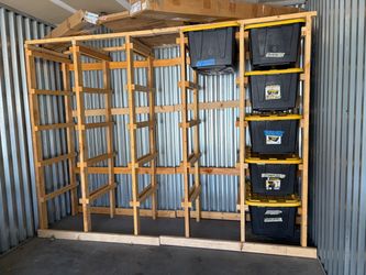 Wood Storage Totes organizer for 10 bins