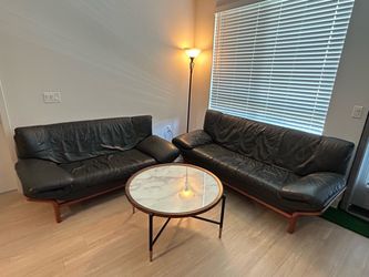 Genuine leather couches