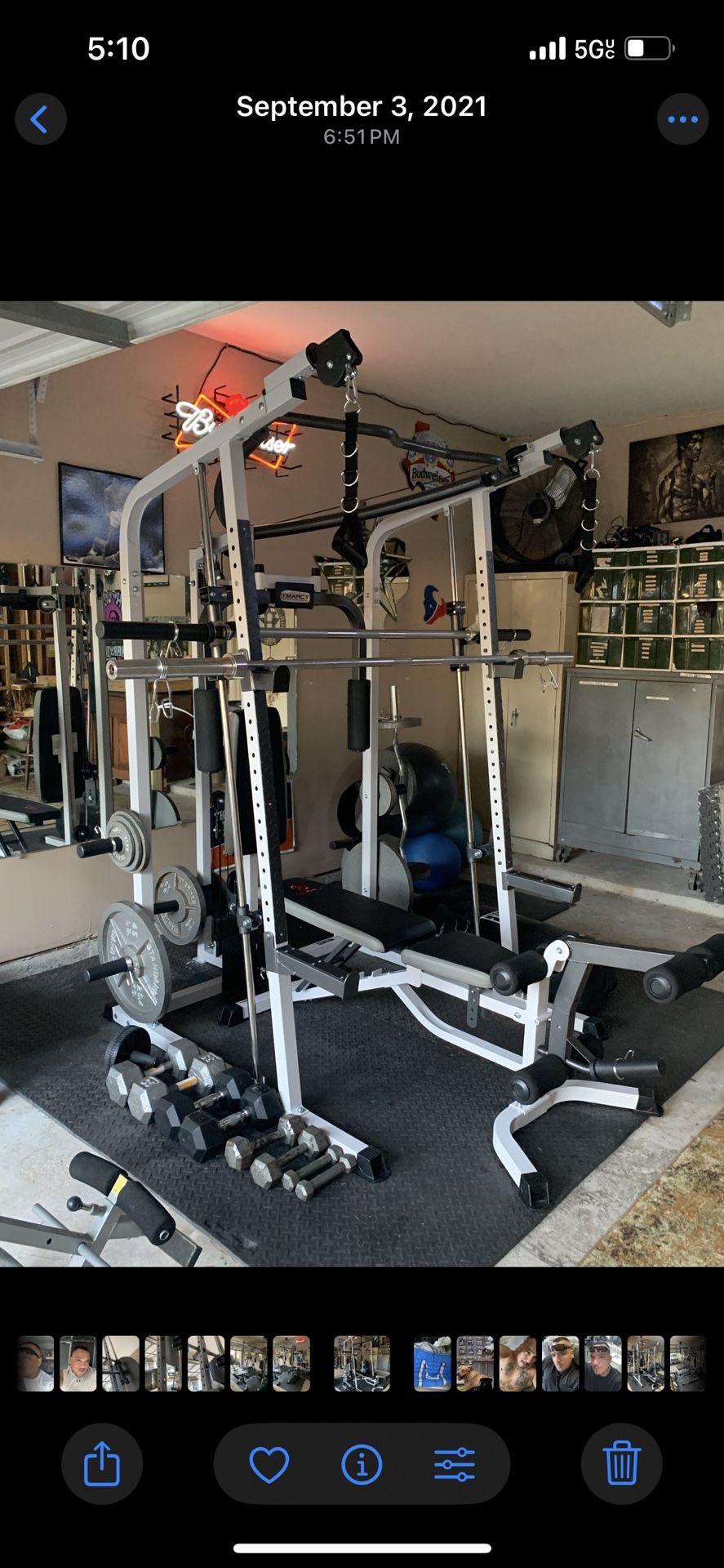 Weight Set (Weights Not Included But Will Sale 1 Dollar A Pound.)