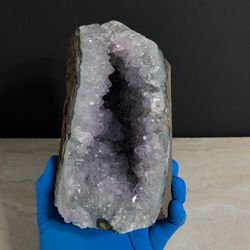 4.47lbs purple amethyst crystal cluster freeform