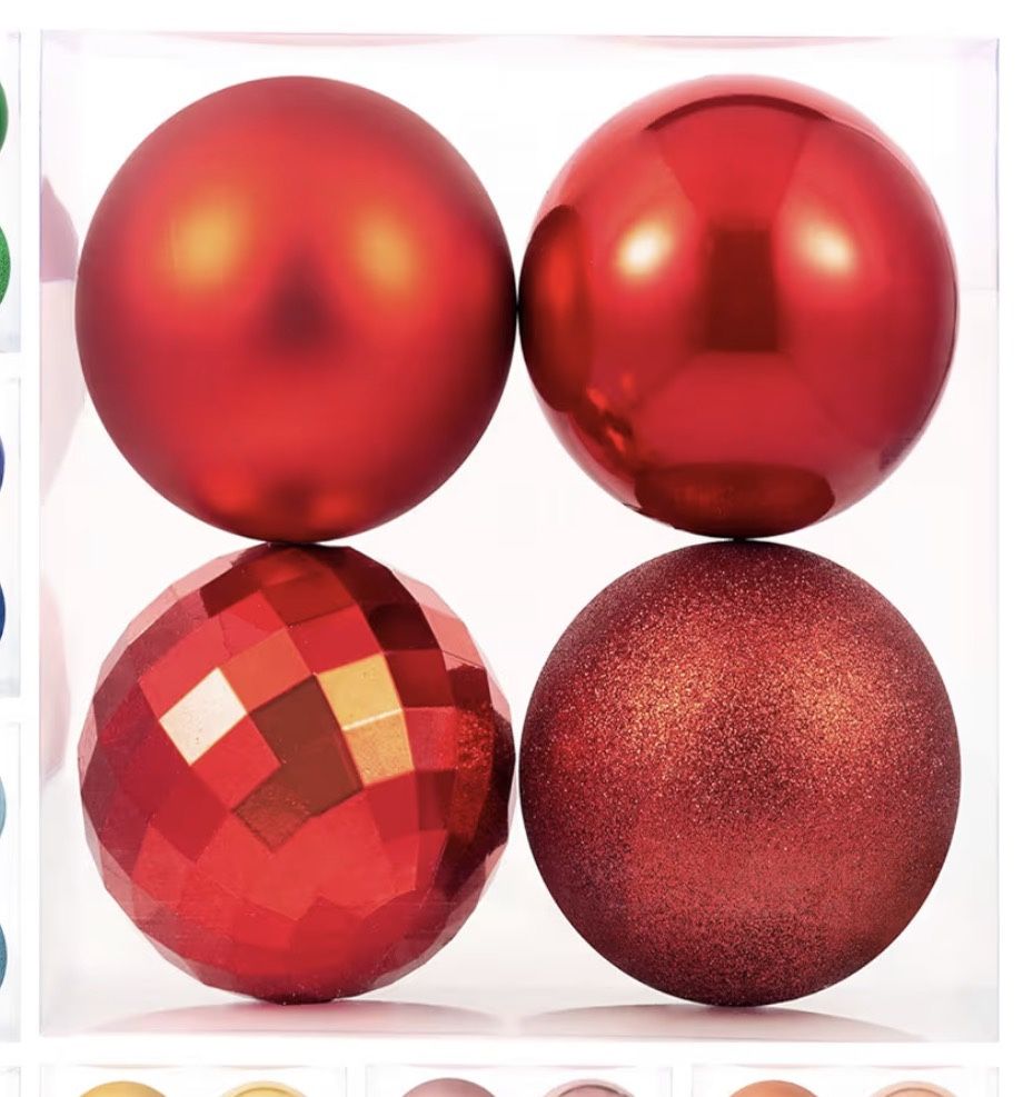 4in Large Christmas Ornaments Christmas Ball