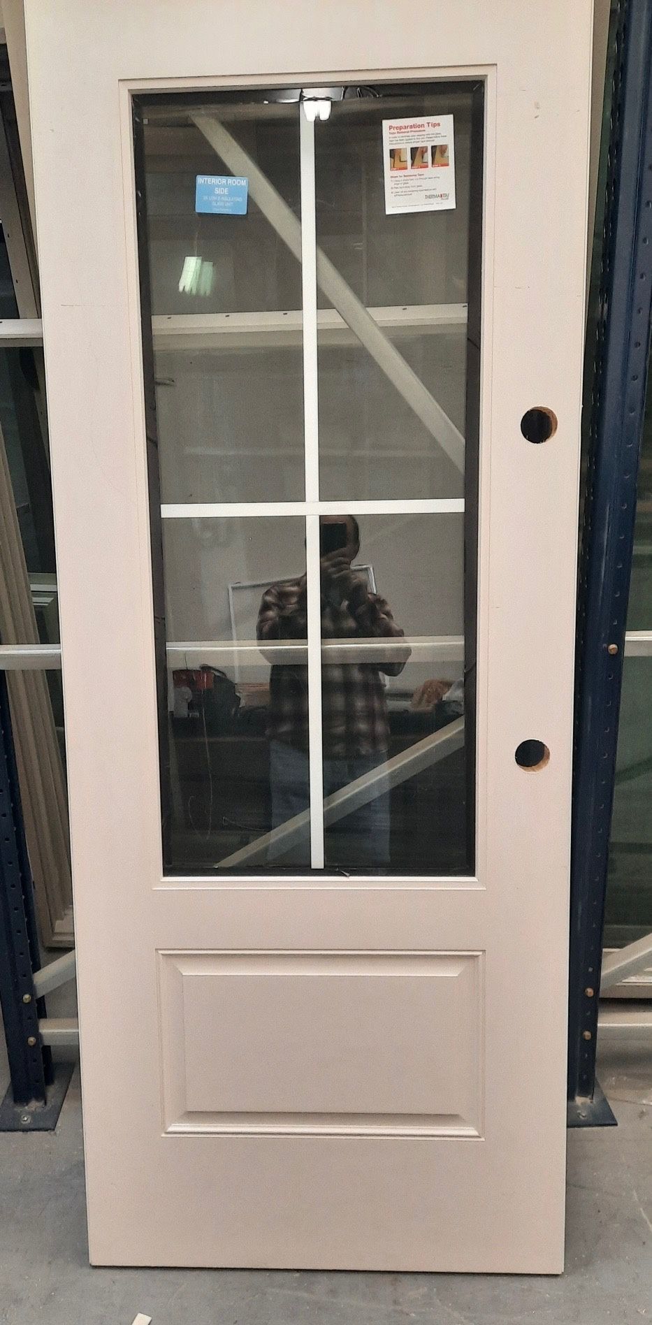 Fiberglass Slab Door 3/4 Lite 32 X 79