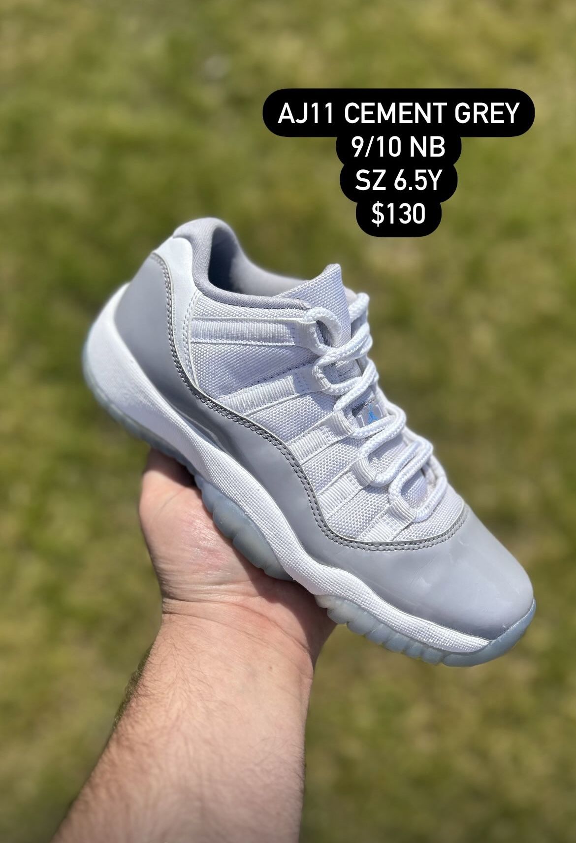 Jordan 11 Cement Grey 9/10 Size 6.5Y