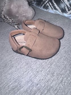 Toddler Suede Clog Sandals with Buckle