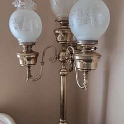 Brass. 2, 6.5ft Solid Brass Lamps $500.00