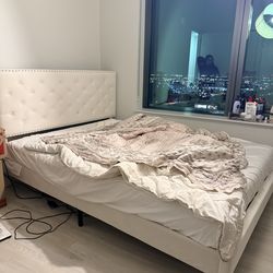 Bed frame without drawers