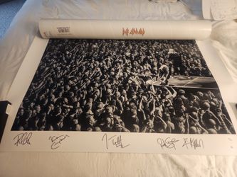 Def Leppard Original Limited Edition  Print Poster...Glasgow,UK 2018