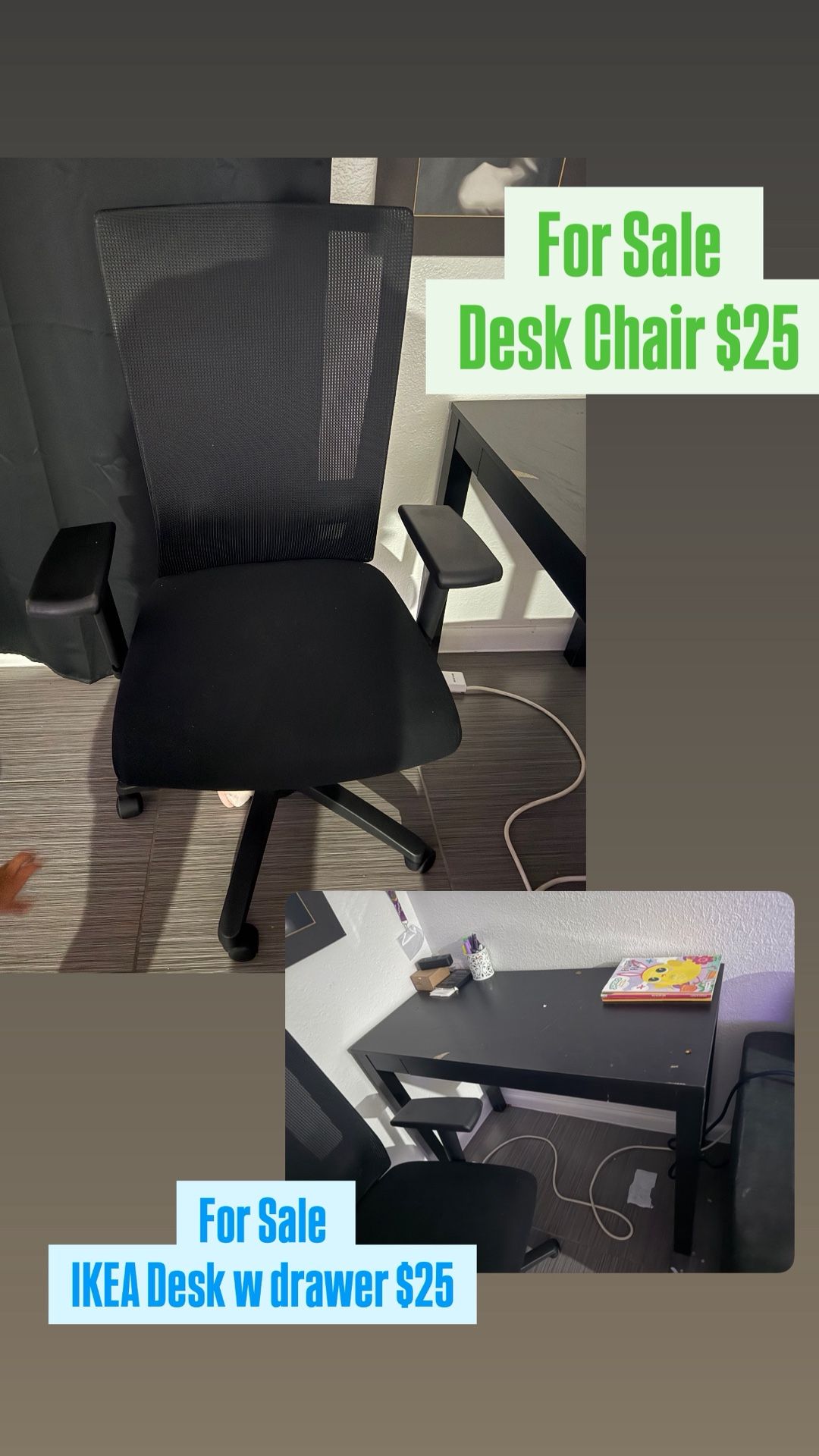Office Desk & Chair