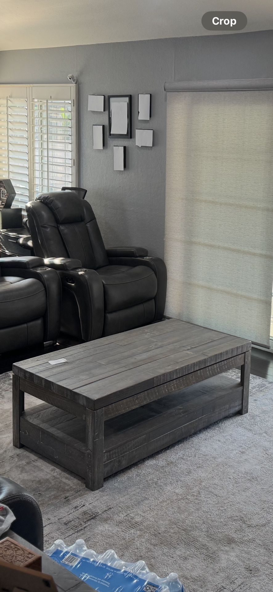 Rising Coffee Table Grey Wood