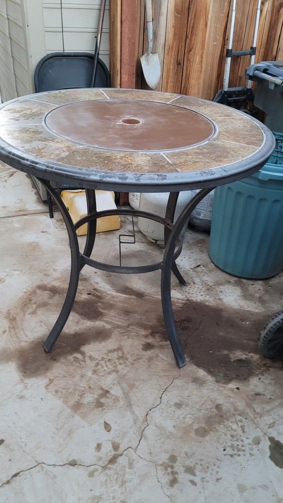 Bar Height  Tile Table