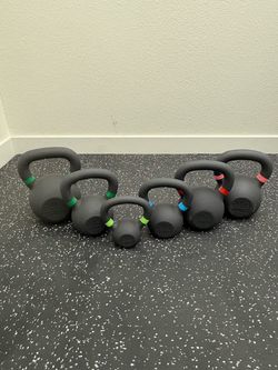 NEW 9-53 LBS Kettlebells, 185 LBS Total Kettlebell Set, Home Gym Equipment Weights
