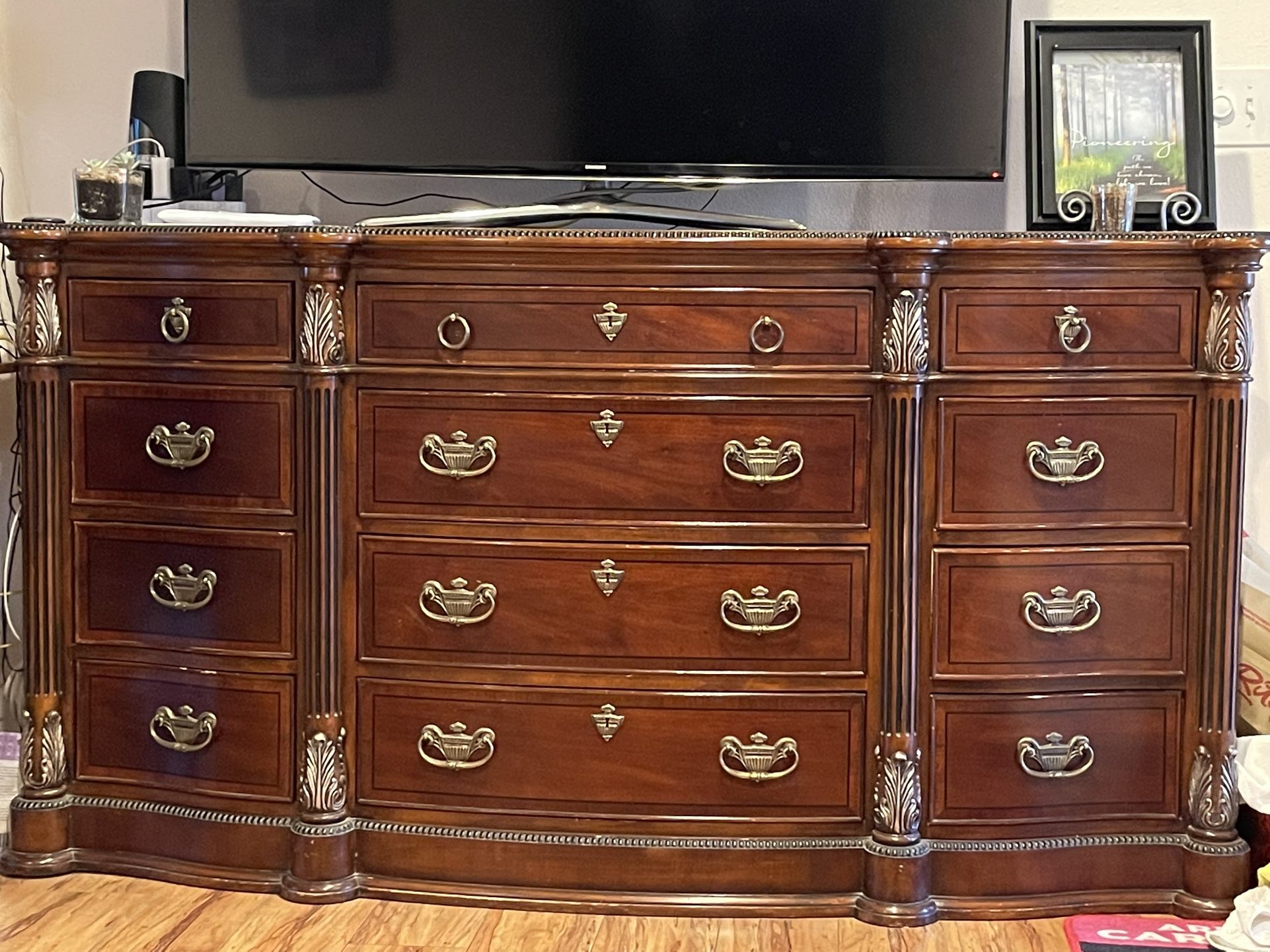 Chocolate Brown Wooden Dresser