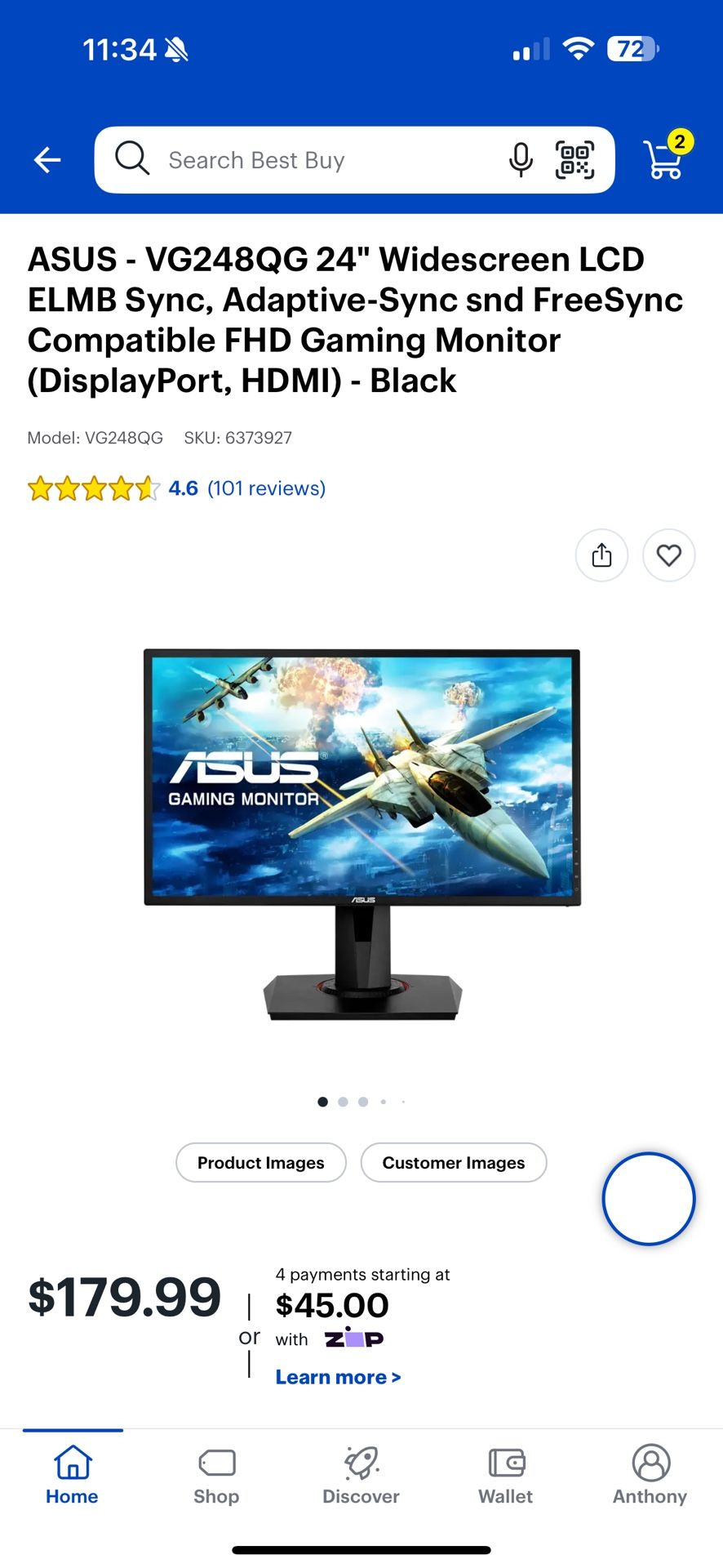 Asus gaming monitor