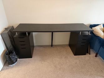 Large Office Desk, black