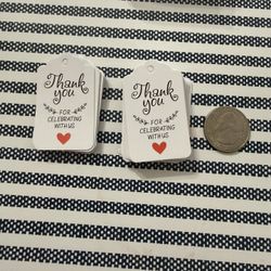 60 Thank You Tags