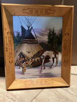 Navajo Painting With Custom Frame 