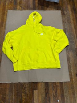 4253 Nike Yellow Pullover Hoodie sz 3xl