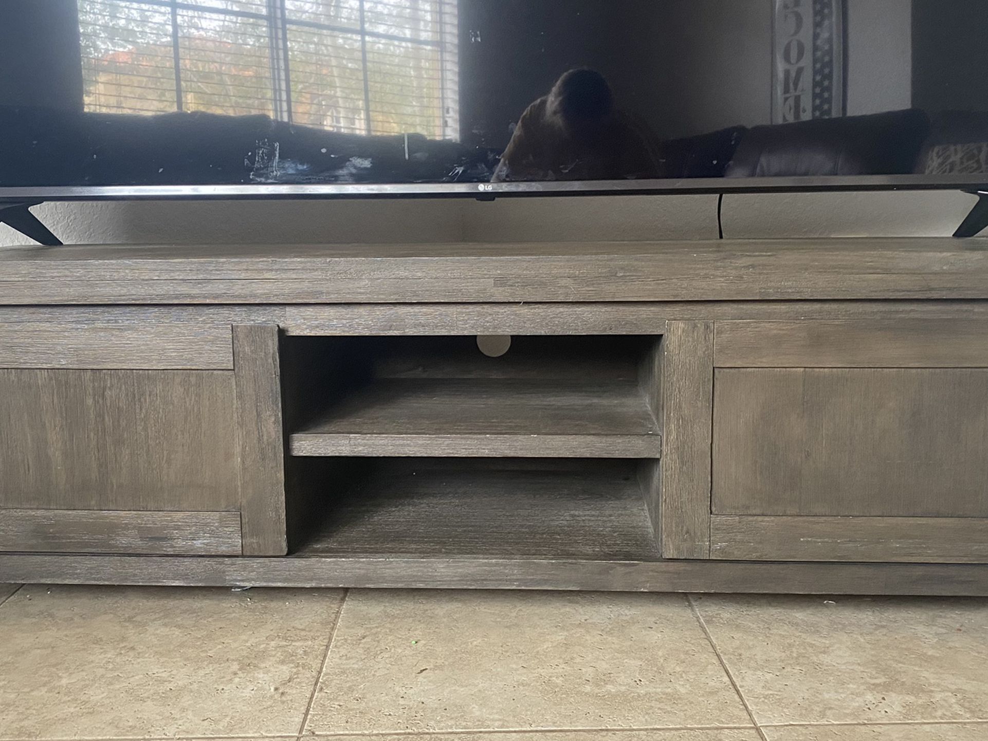 Wood TV stand For 75in TV