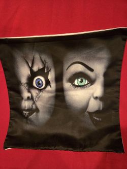 17" By 17" Chucky & Tiffany Pillow Case
