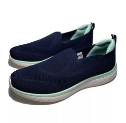 STQ SIZE 9 WOMENS LIGHTWEIGHT WALKING COMFORTABLE BREATHABLE MESH SHOES SLIP ON