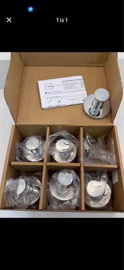 Wall Hooks Set (6-Pack, Chrome Finish)