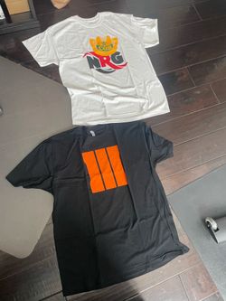 Call of duty and rocket league tee shirts