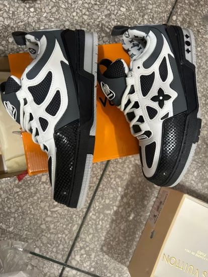 White Black Grey Louis Vuitton Skates
