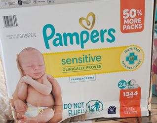 Pampers Sensitive Baby Wipes 1344 Count