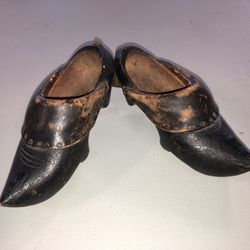Antique Wood Dutch Shoes