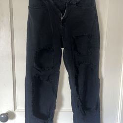 Small Black Ripped Jeans