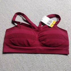 BRAND NEW WITH TAG LADIES HANES PADDED SPORTS BRA SIZE MEDIUM 