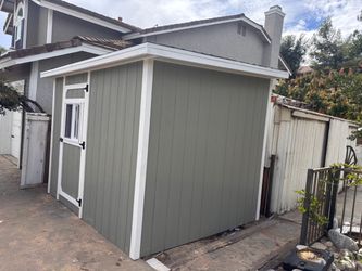 8x10x8 lean top storage shed