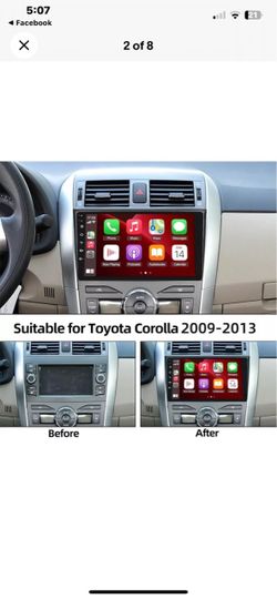 Wireless CarPlay Android Auto Screen Car 9” Corolla 2009-10-11-12-2013 🔥$107🔥PRICE WITHOUT INSTALLATION