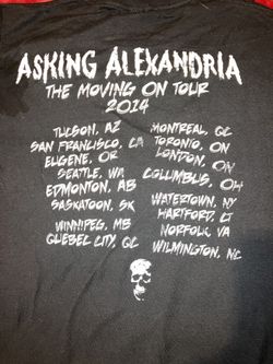 Asking Alexandria 2014 Tour T Shirt