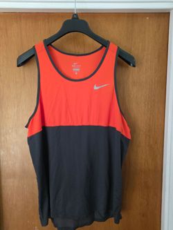 Men's Nike xI NWOT lightweight tank top orange Gray