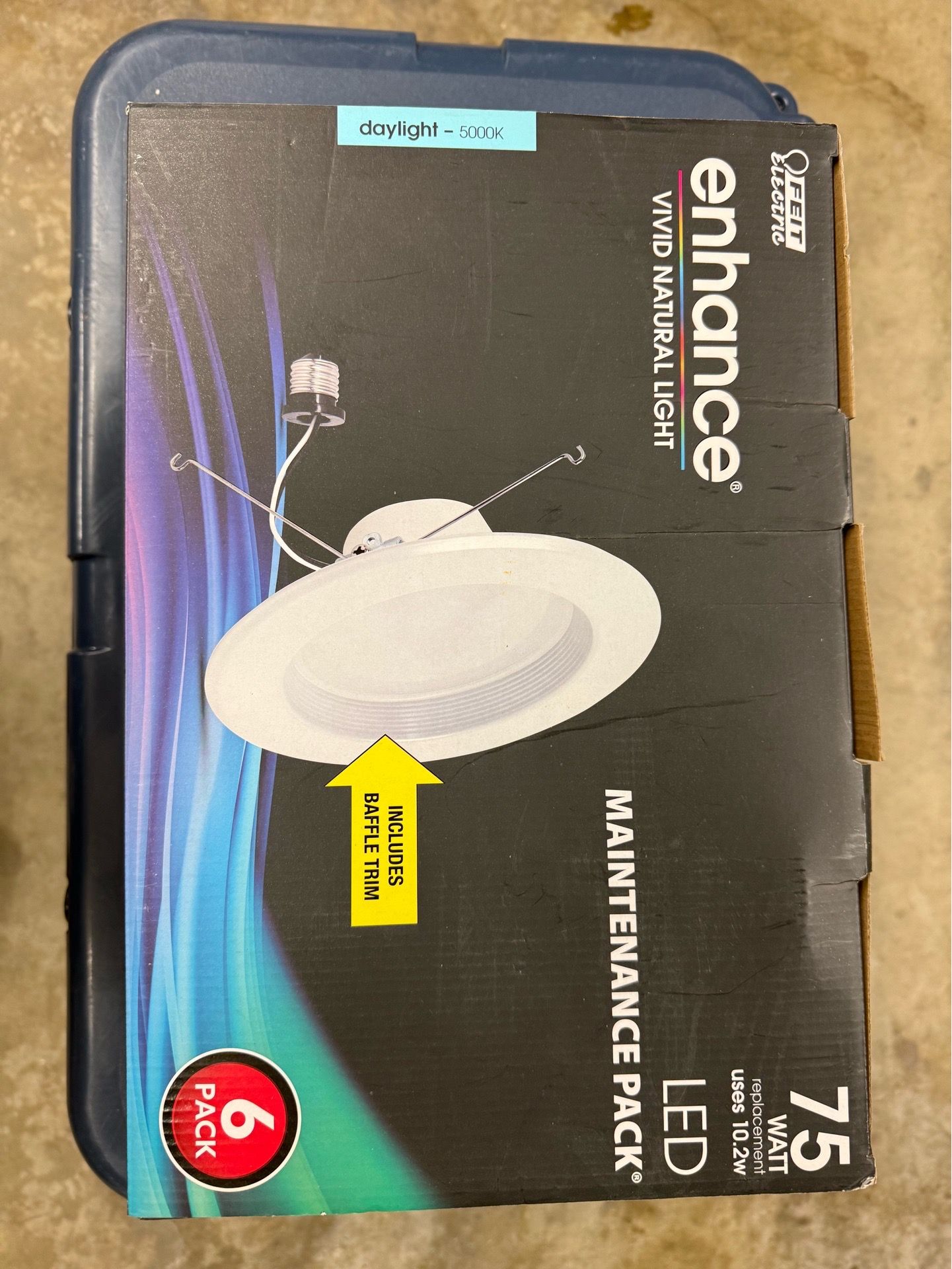 Feit Electric Enhance 6 pack of 75W white recessed lights