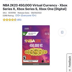 NBA 2k23 450,000 VC