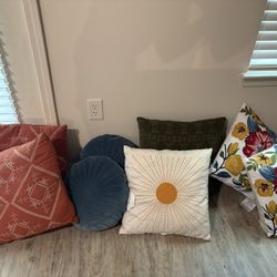 Decorative Throw Pillows – Set of 8 or Sold Separately  Price: $4 each or $25 for all 8