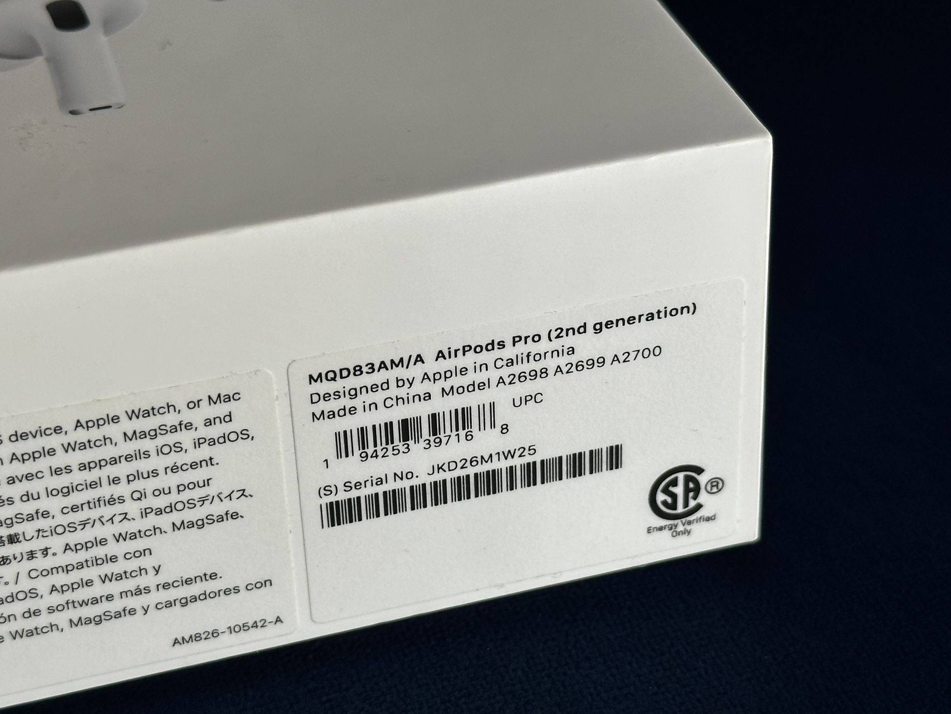 Apple AirPods Pro 2nd generation with noise cancellation