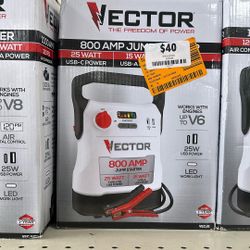 Vector 800amp Jump Started