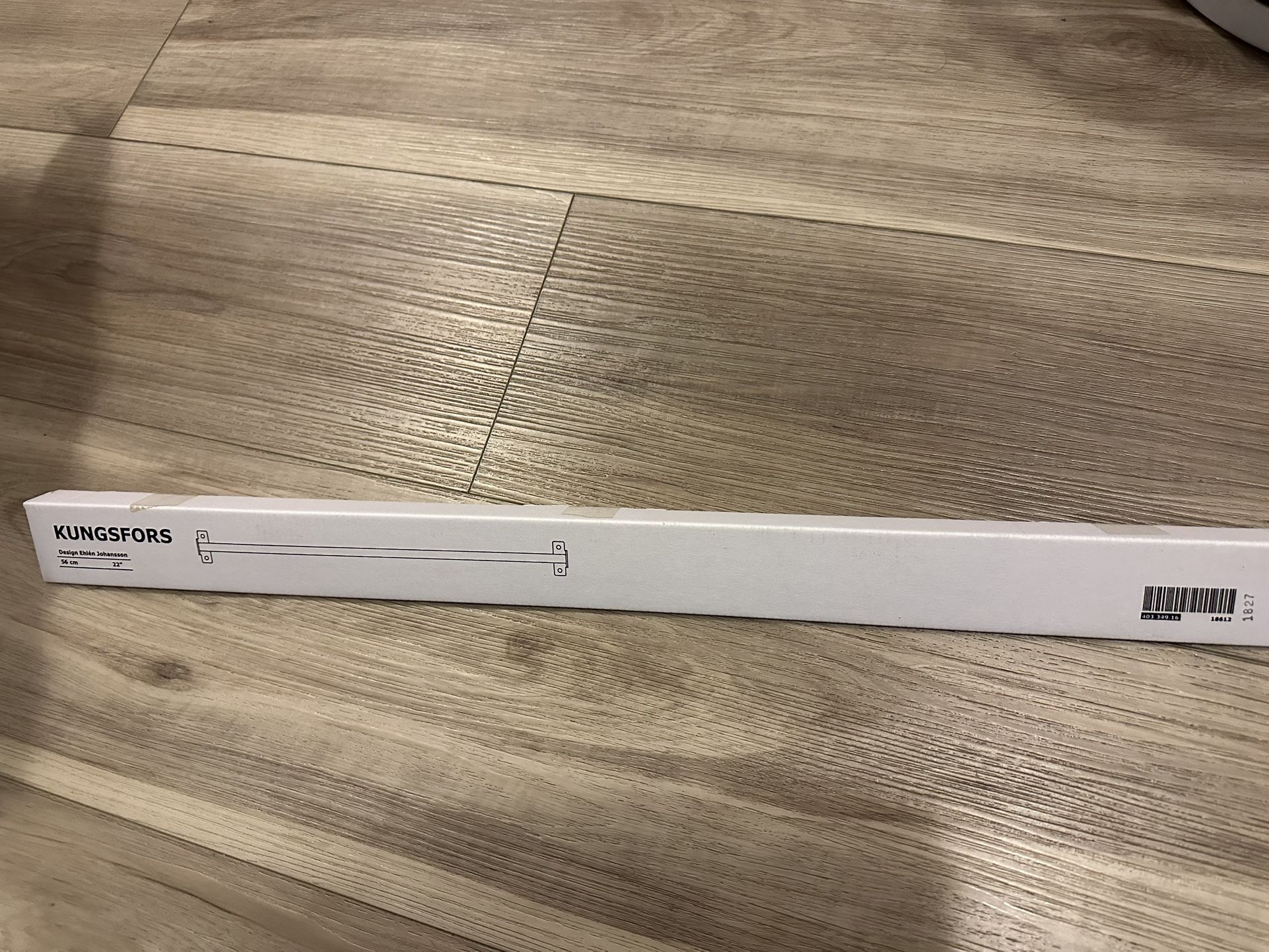 Ikea KUNGSFORS Rail Stainless Steel Rack Holder 22” - Brand New