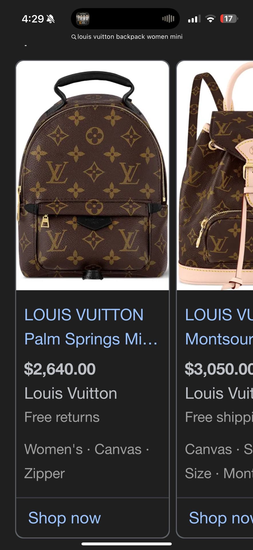 Louis Vuitton Mini Backpack