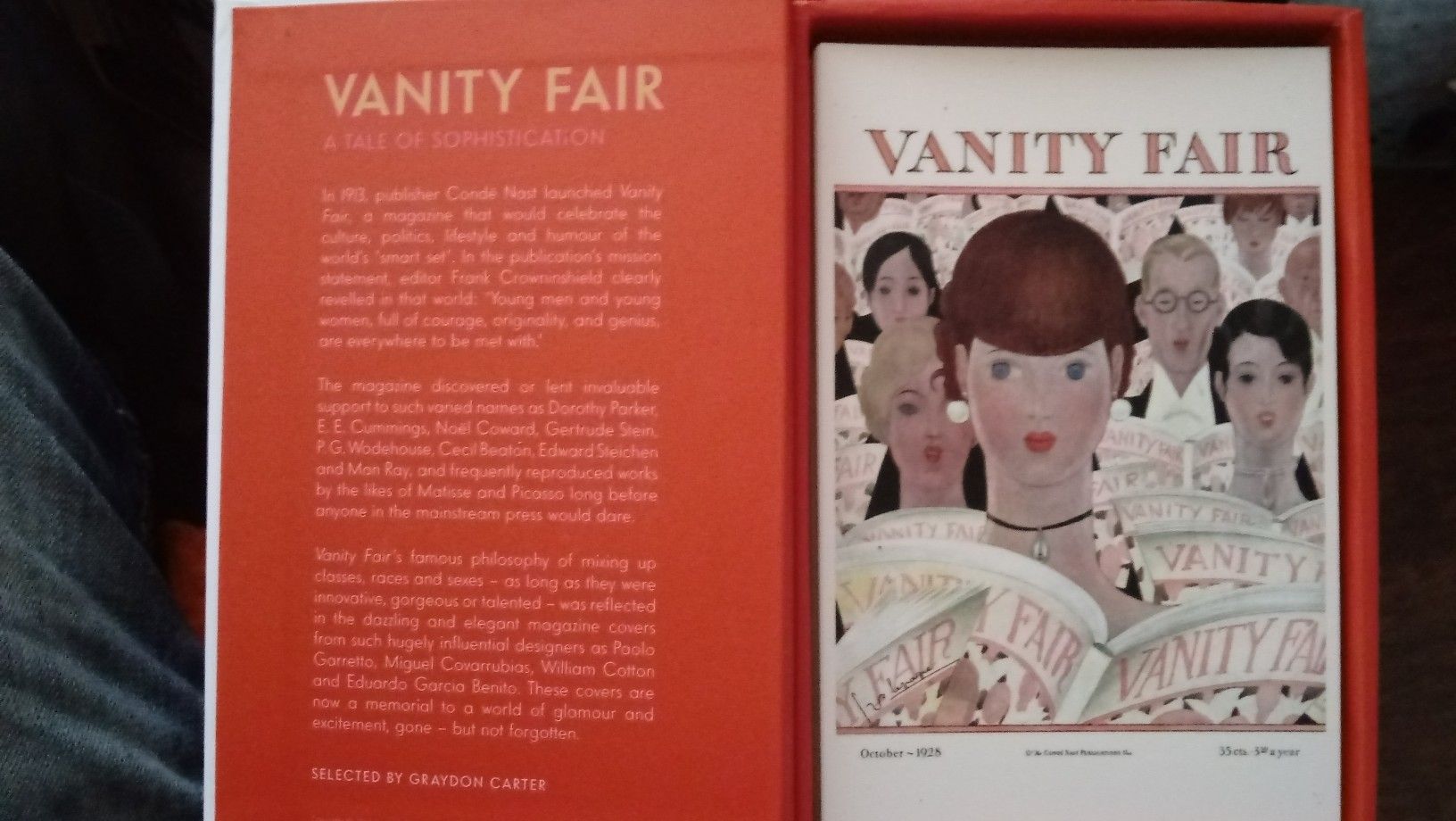 Vanity Fair vintage post card covers