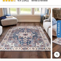 New Wyatt & Ash Washable Indoor Area Rug, Aliyeh 7'10" x 10'