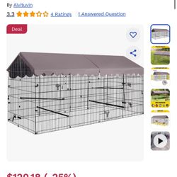  Rabbit Metal Playpen/ Pet Hutch 